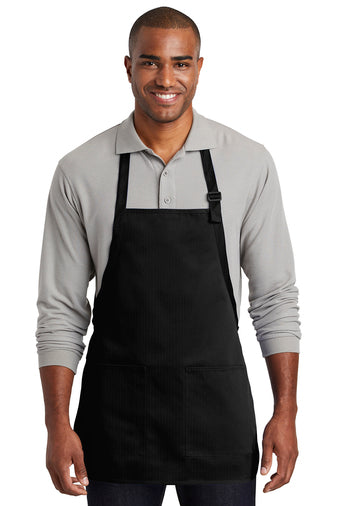 Medium-Length Two-Pocket Bib Aprons Port Authority (Pack 6)