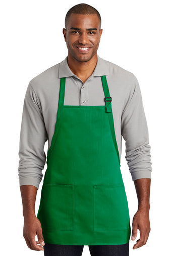 Medium-Length Two-Pocket Bib Aprons Port Authority (Pack 6)