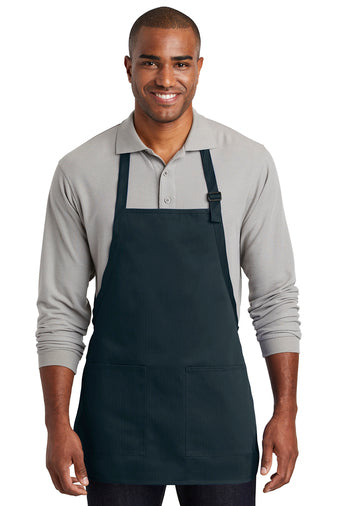Medium-Length Two-Pocket Bib Aprons Port Authority (Pack 6)