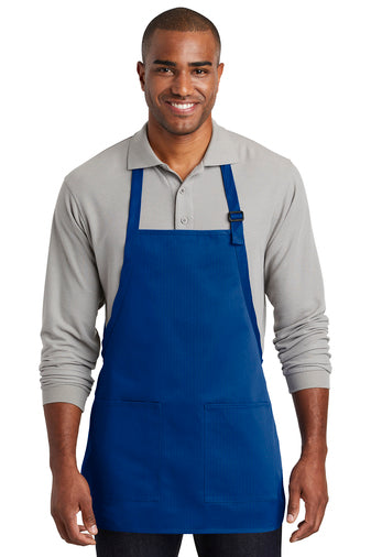 Medium-Length Two-Pocket Bib Aprons Port Authority (Pack 6)