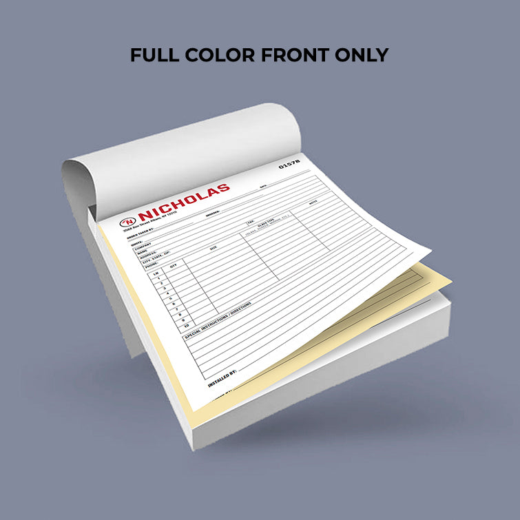 NCR Form Pads (2-part with Wraparound Cover)
