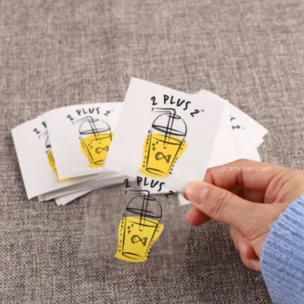 Clear Stickers + White Ink (Circle or Square by Sheet)