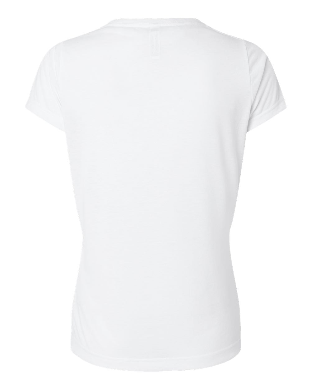 Camiseta de poliéster sublimada completa con cuello en V para trabajar