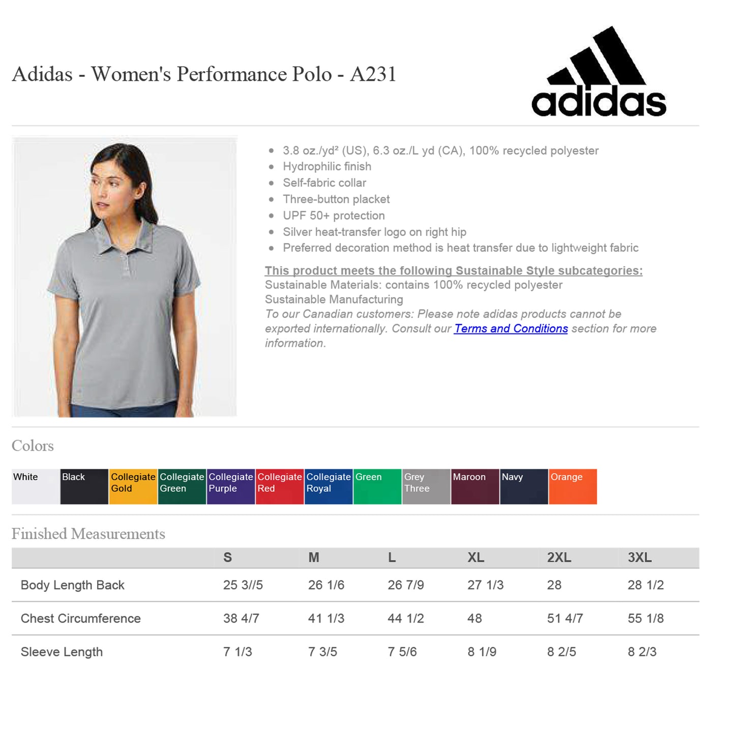 Adidas Performance Polo (with Embroidery)