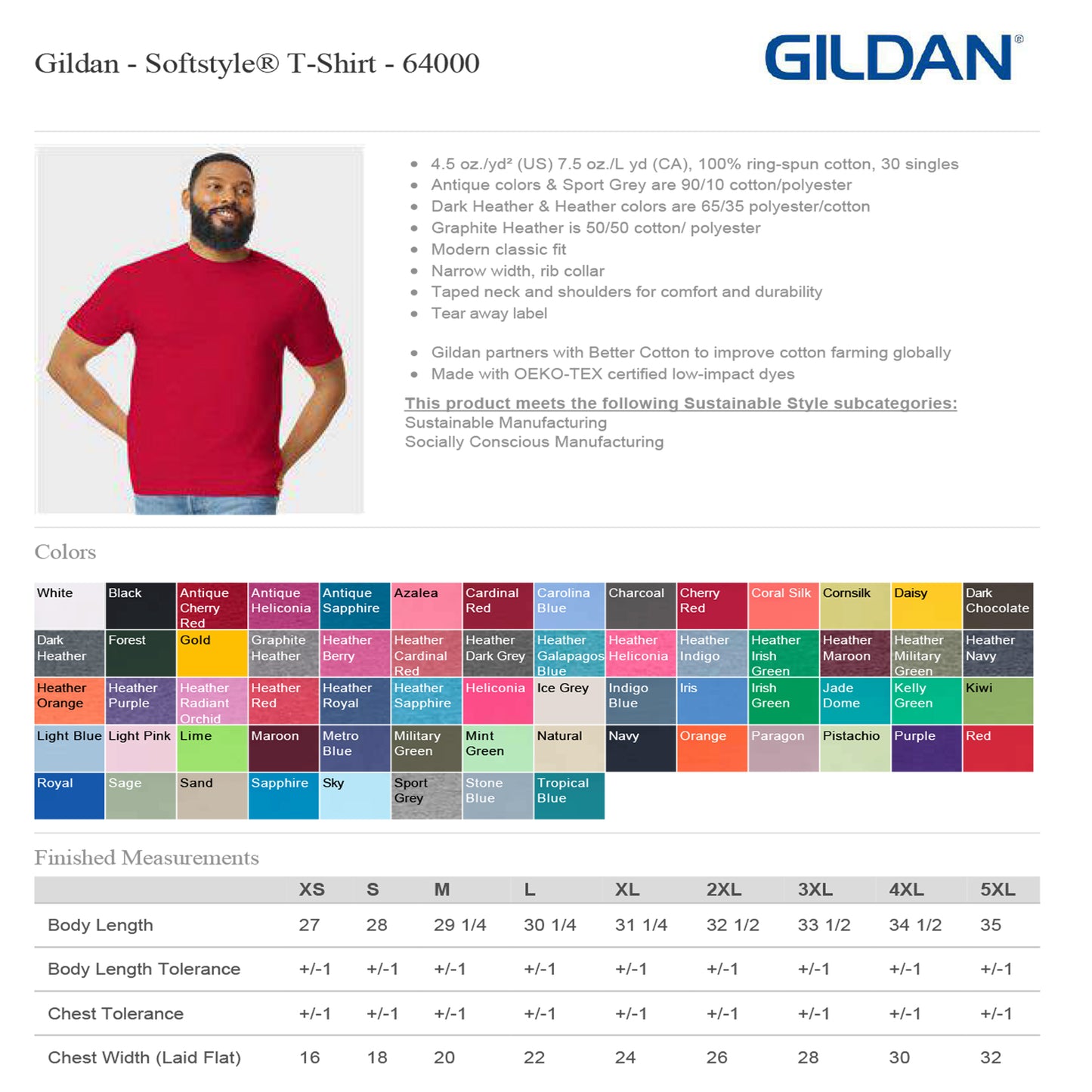 Soft Cotton Tee Gildan to Work