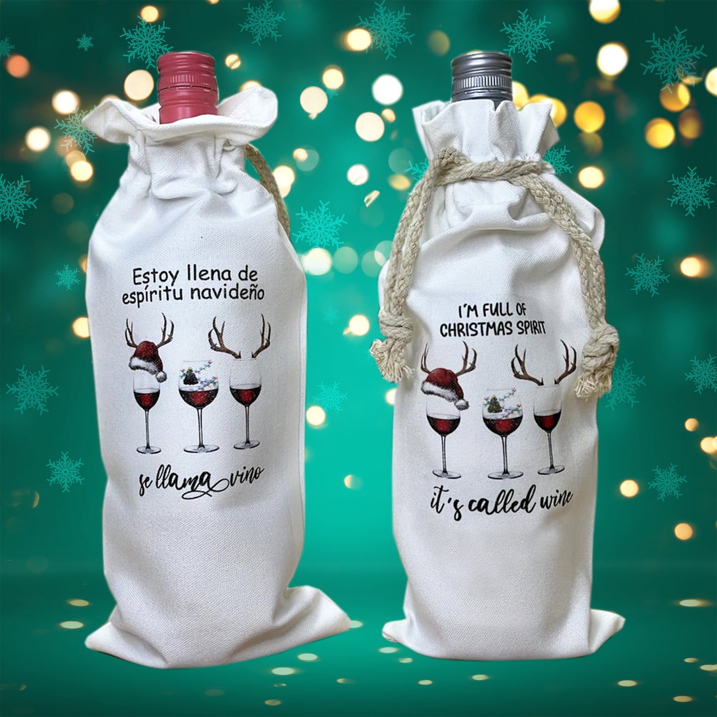 Bolsas para botellas de vino personalizadas