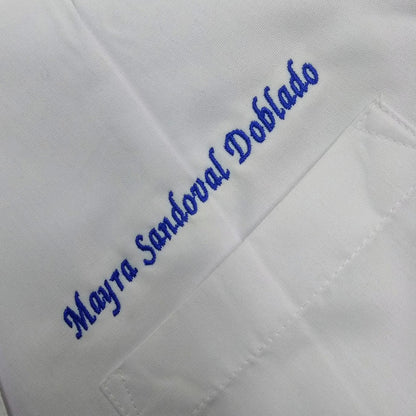 Bordado de nombre personalizado en tamaño de bolsillo