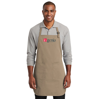 Full-Length Two-Pocket Bib Aprons Port Authority (Pack 6)