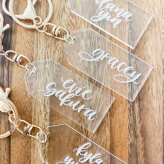 Engraved Acrylic Keychain