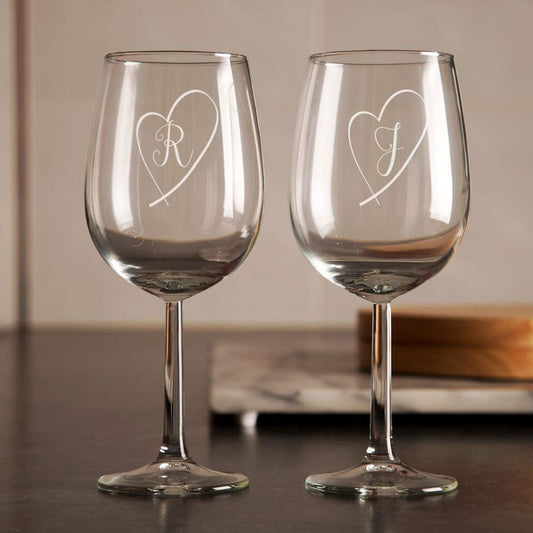 Engraved Wine Glasses