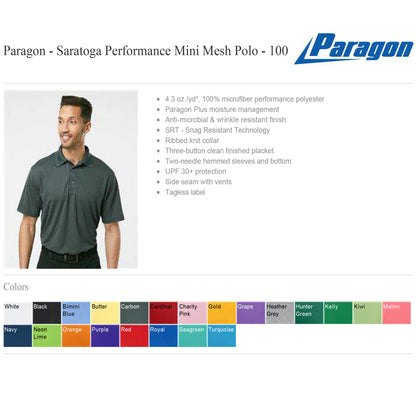 Mini Mesh Polo Paragon (with embroidery)