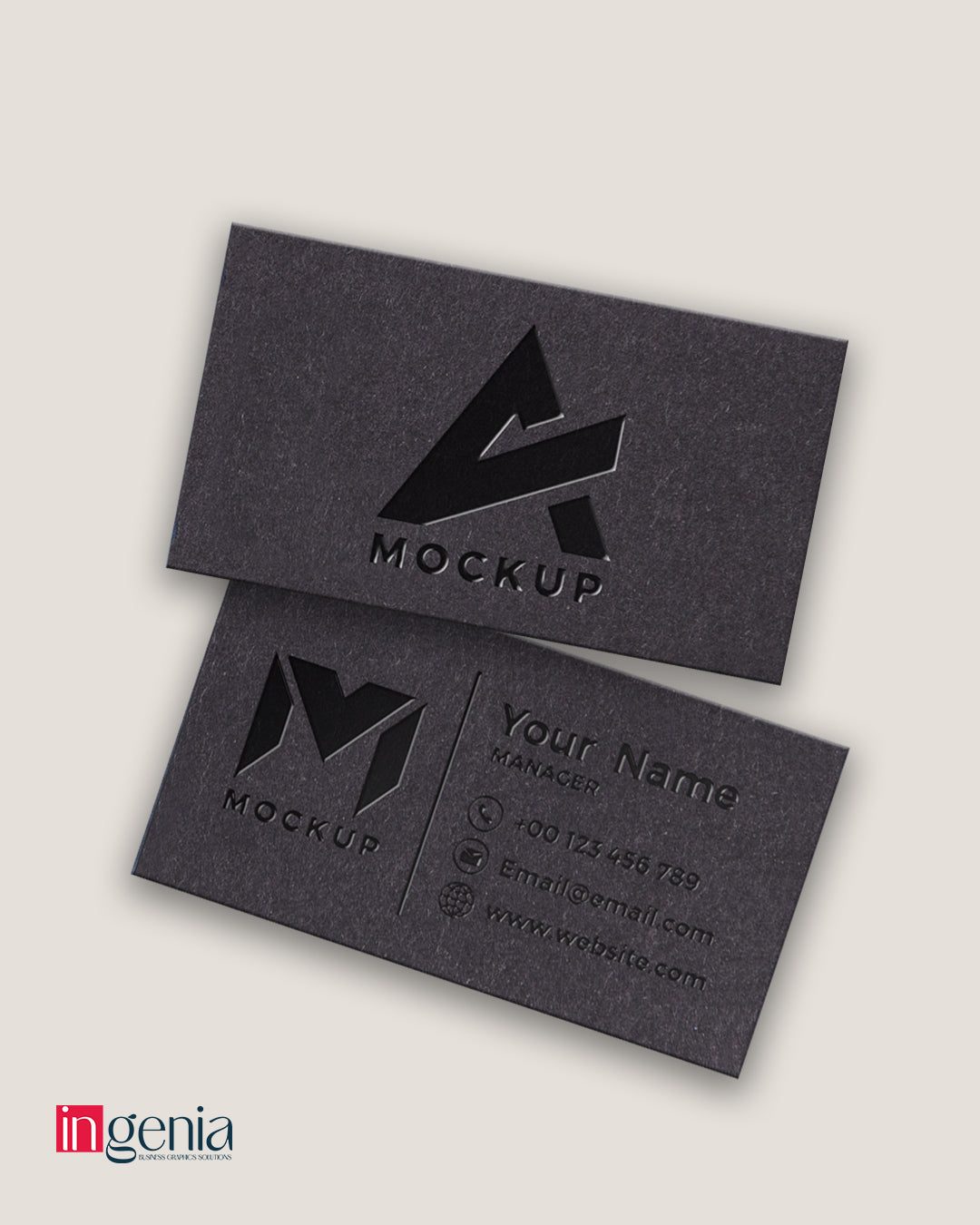 Premium Business Cards - Raised Spot Uv