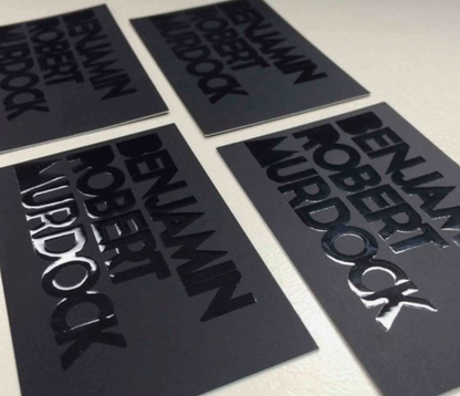 Premium Business Cards - Raised Spot Uv