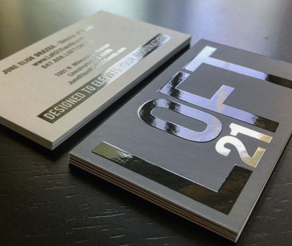 Premium Business Cards - Raised Spot Uv