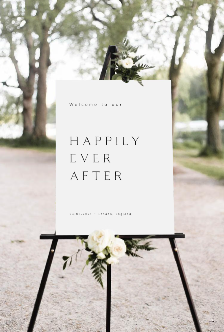 Foam Board Wedding Signs