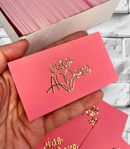 Tarjetas de presentación premium - Impresión UV con puntos en relieve