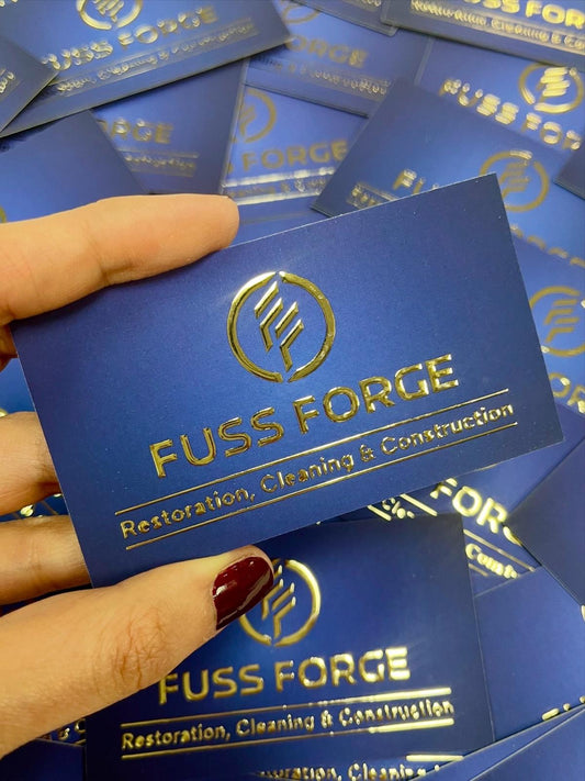 Tarjetas de presentación premium - Impresión UV con puntos en relieve