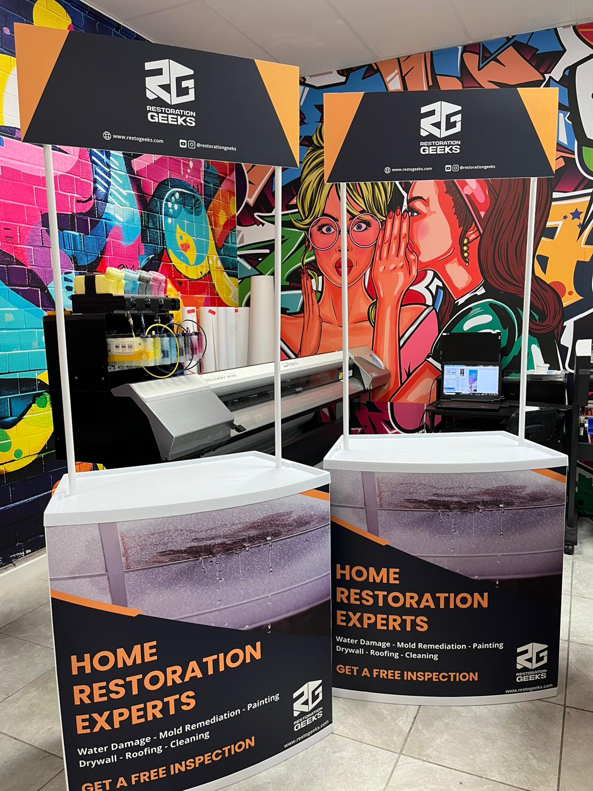Stand-Counter PVC Display Banner