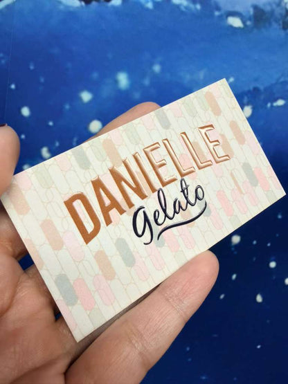 Tarjetas de presentación premium - Impresión UV con puntos en relieve