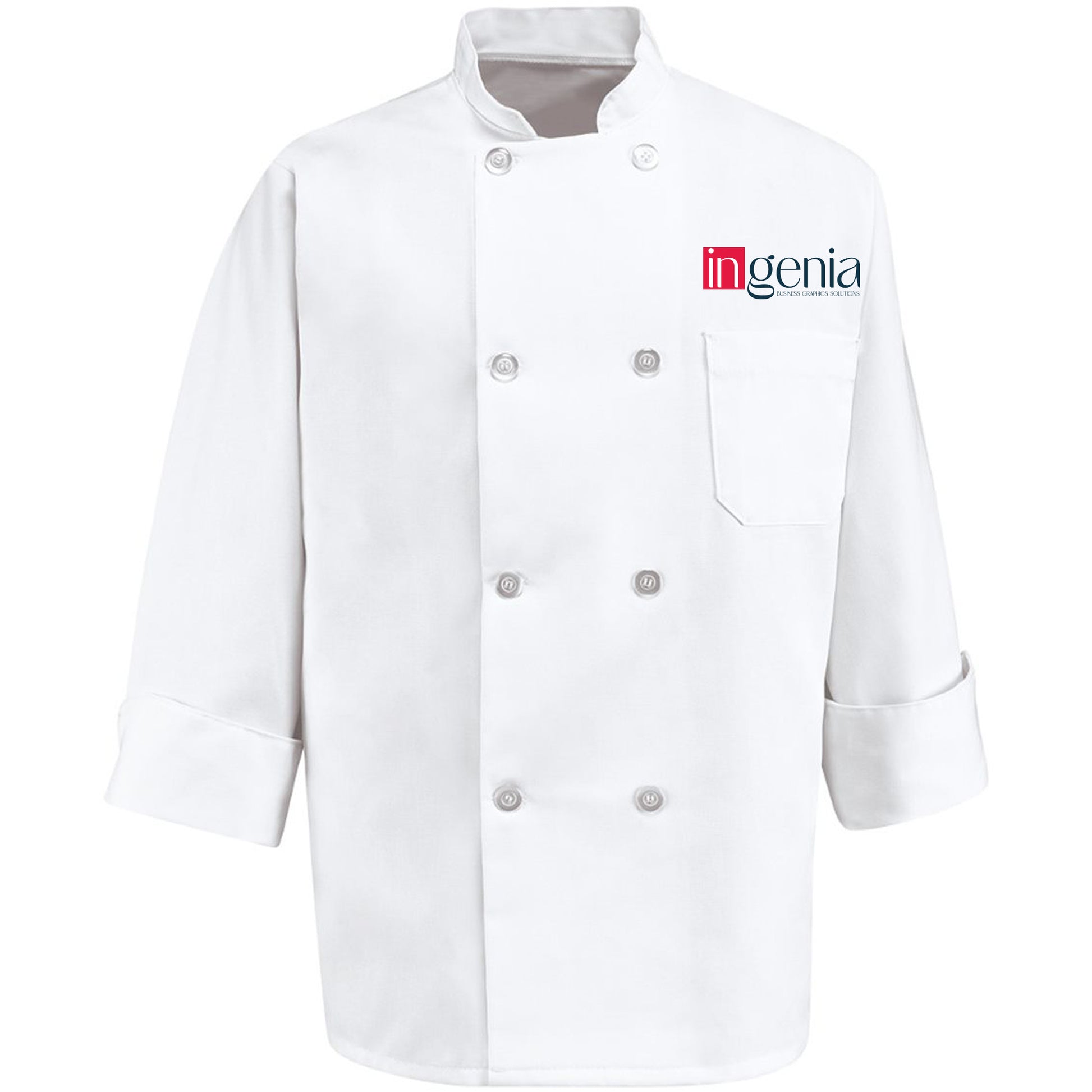 Chef Coat by Chef design (with embroidery) – Ingenia Business