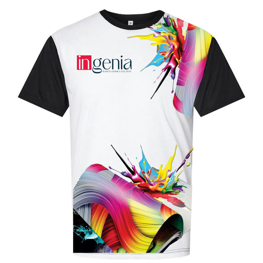 Full Over front Sublimation Tee to work